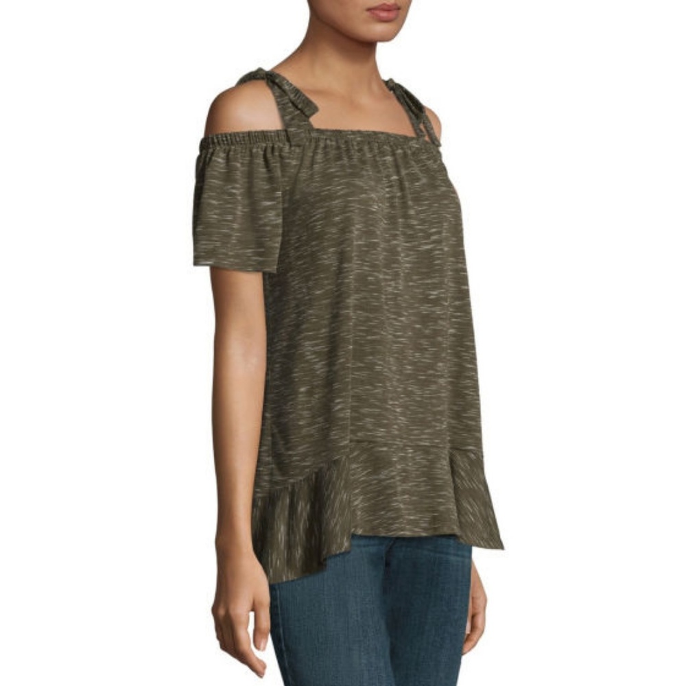 a.n.a Womens Straight Neck Sleeveless Knit Blouse - Picture 3 of 4